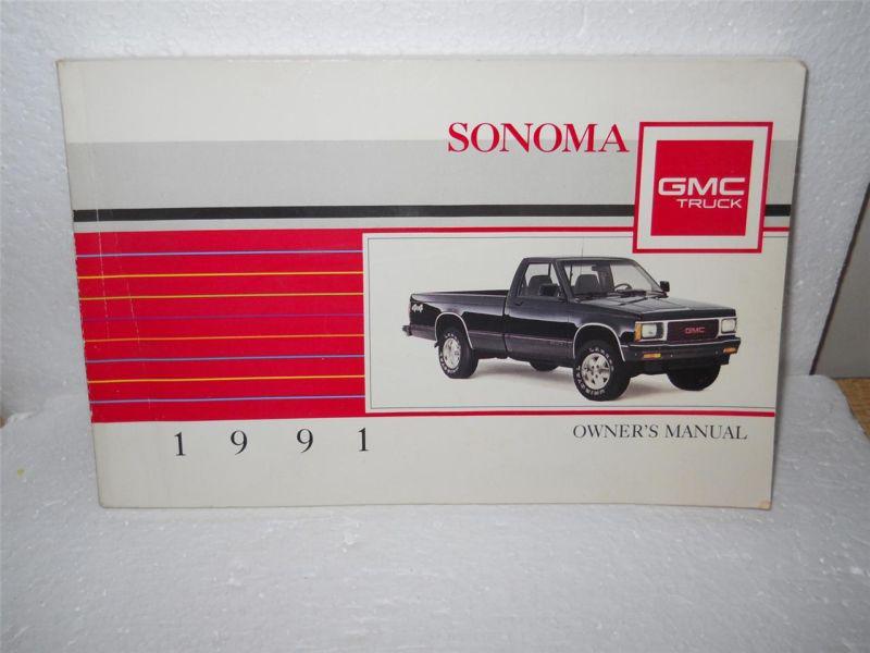 Gmc truck sonoma  1991 owner's manual