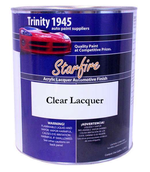 Starfire acrylic lacquer clear coat car finish 1 gallon