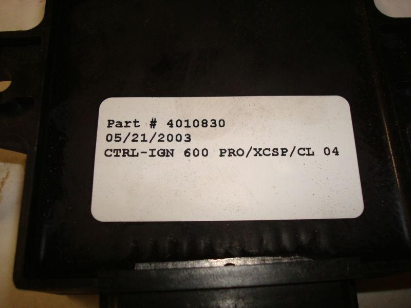 2004 polaris 600 ignition control module  xc,pro, classic    part # 4010830