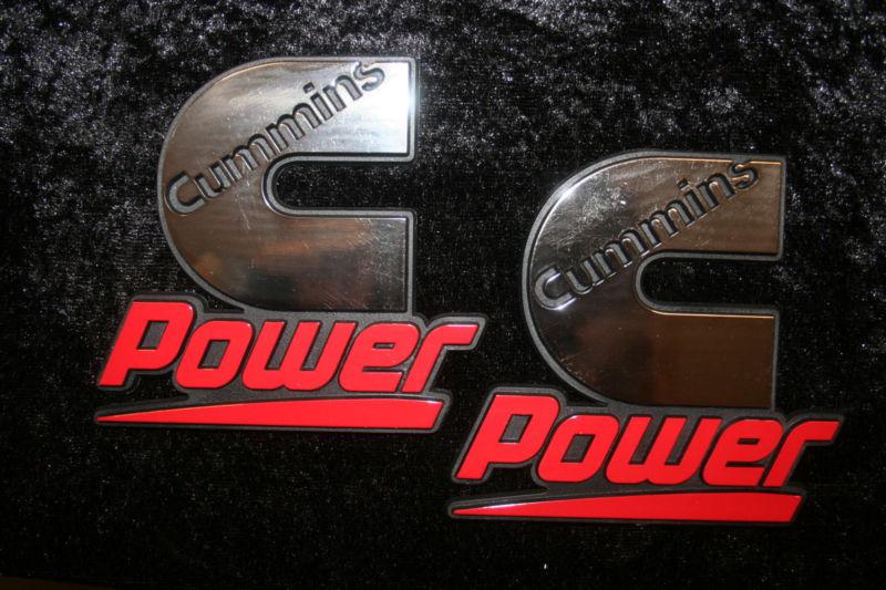 2 cummins emblem dodge ram decal stickers power diesel badge truck 4x4 logo ford