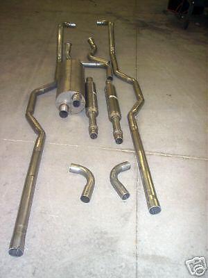 1966-70 oldsmobile toronado dual exhaust system, 304 stainless, w/out resonators