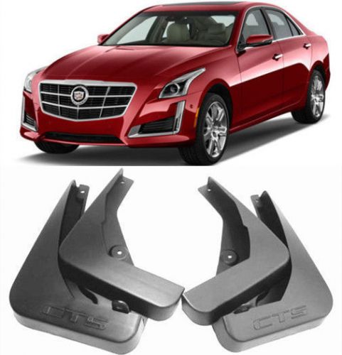 New oem front &amp; rear splash guards mud guards mud flaps for 14-2016 cadillac cts