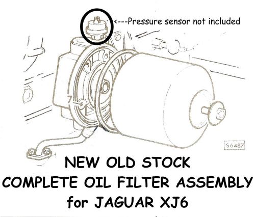 Jaguar, xj6,   new, old stock, oil filter assembly, complete  all thru 1976