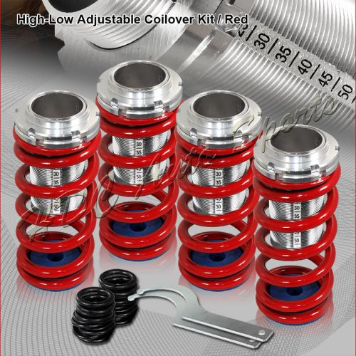 For 1992-1996 honda prelude red suspension scale lowering coilover springs kit