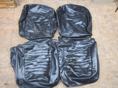 Complete set 64-66 mustang convertible black interior top carpet seat covers