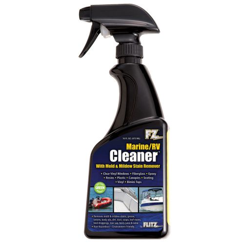 Flitz marine/rv cleaner w/mold &amp; mildew stain remover 16oz spray bottle mac 2020