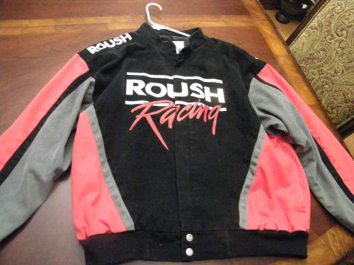 Nascar roush pit crew racing embroidered race jacket roush exclusive size l