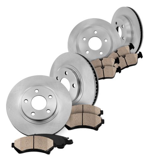 Front and rear brake rotors &amp; ceramic pads kit caprice 2011 2012 2013 ppv sedan