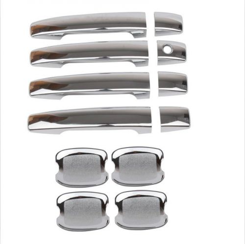 Chrome door handle cover trim and door handle bowl for 2009-2012 forester