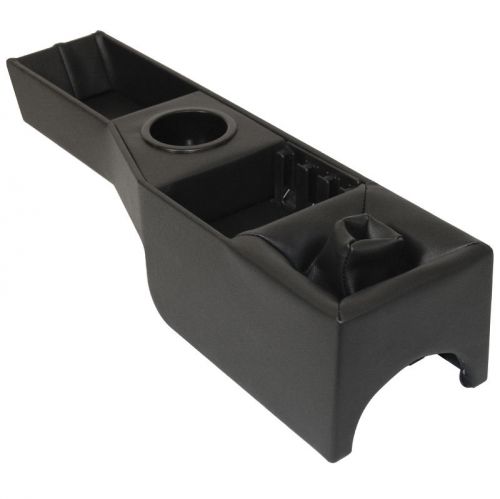 Empi 16-9555 deluxe black vinyl center console with shifter boot and cup holder