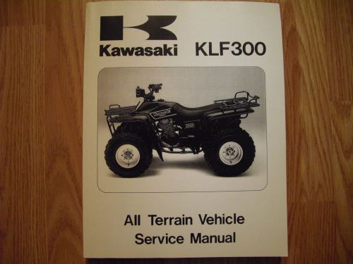 Kawasaki klf 300 atv service manual klf300 repair book