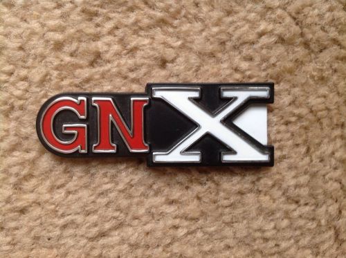 Nos 1987 buick gnx exterior emblem nameplate - genuine asc gm 1233295