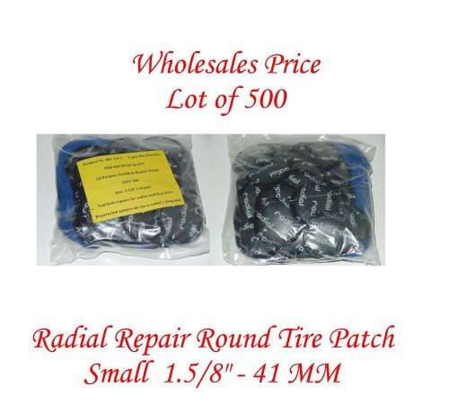 500 pieces radial repair round tire patch small  1.5/8&#034; - 41 mm superior quality