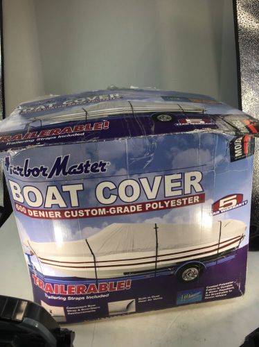 New harbor master 600 denier harbormaster polyester boat cover, gray model f
