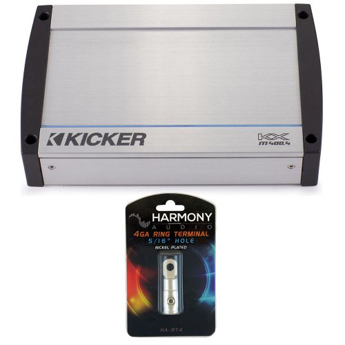 Kicker kxm400.4 4-channel kxm marine audio amp amplifier package 4ga terminal