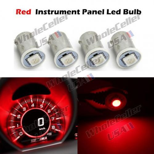 4pcs red led bulbs for car instrument dashboard lights replacements 12v