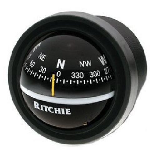Ritchie navigation v-57.2 explorer dash-mount compass, black with black dial