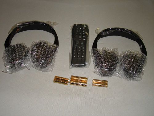 20929304 2 new oem gm 2 channel ir fold flat headphones headset with dvd remote