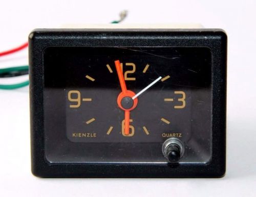 Kienzle w.germany dash clock watch gauge car boat 12v plastic vintage vtg 9255