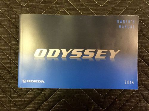 2014 honda odyssey owners manual oem used