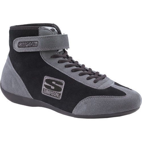 Simpson mt600bk midtop racing shoe size 6