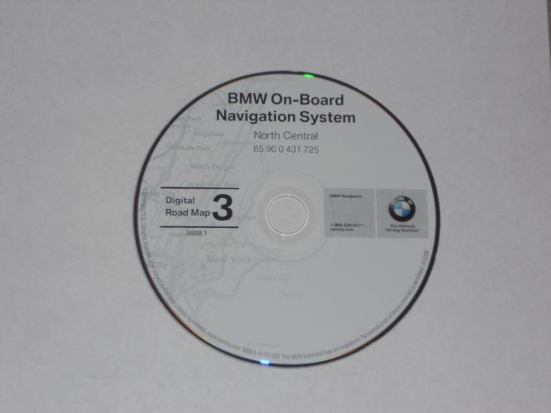 Bmw navteq navigation cd mkiii 2008.1 north central disc #3 e38 e39 e46 