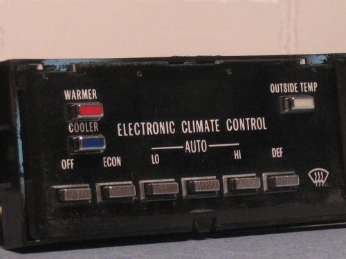 Electronic climate control head for 82 83-89 cadillac fleetwood brougham deville