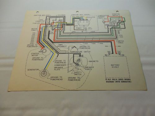 1962 johnson 75hp v4s-14 wiring diagram outboard vintage motor