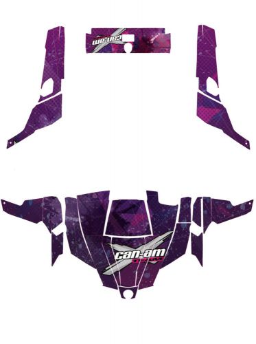 Ng racing wrap quad canam can am commander 800r 800xt 1000 fluo trash girly girl