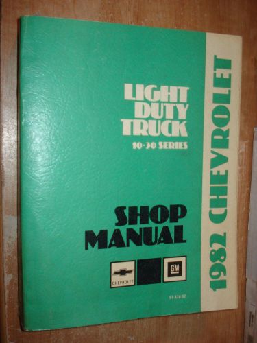 1982 chevy truck service manual shop repair book rare original 10-30 series