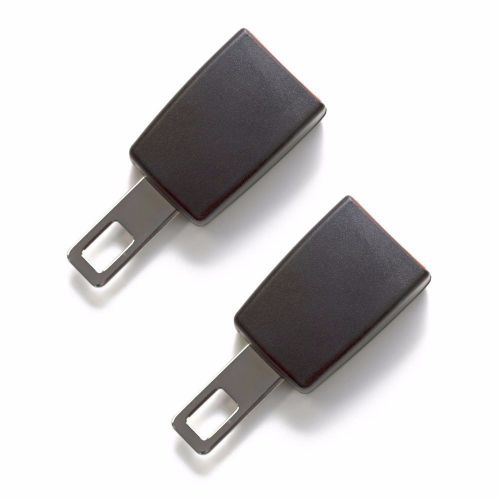 2x car black clip-in safty seat belt buckle extension alarm stopper for hyundai