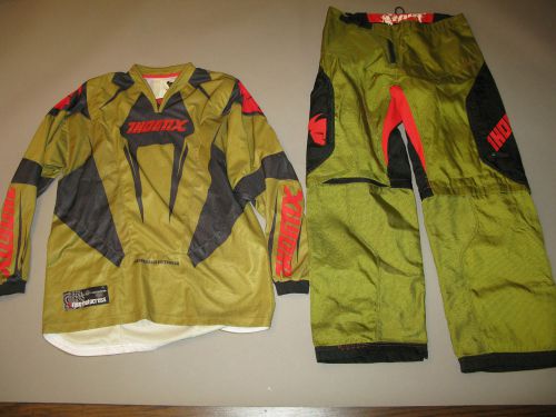 Mint condition mens thor bmx dirtbike motocross pants shirt suit large 38