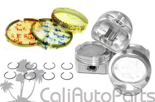 Fits: 98-99 toyota corolla chevy prizm 1.8l &#034;1zzfe&#034; complete pistons &amp; rings kit