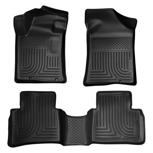Husky weatherbeater 1st and 2nd rows black floor liner for nissan altima 98641