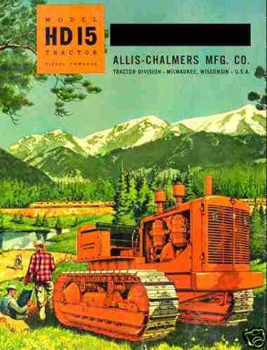 Allis chalmers hd15 tractor manual - with ac hd 15 crawler operations & service 