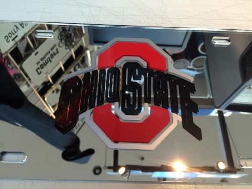 Ncaa college - acrylic ohio state license plate