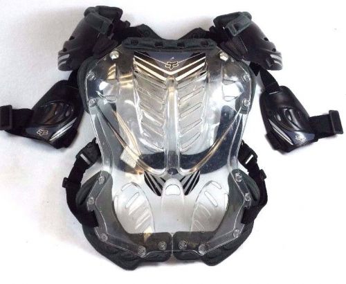 Fox racing mx motocross chest protector roost deflector - womens small, kids med