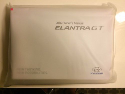 2016 hyundai elantra gt  owners manual new with case