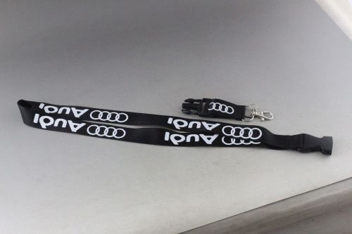 Audi car logos alloy key chain blakelanyard keychain with detachable clasp t1
