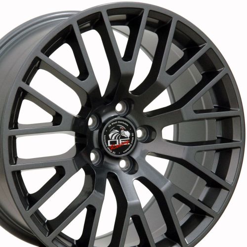 18&#034; fits ford 2015 mustang® gt style wheels gunmetal set of 4 18x9 rims