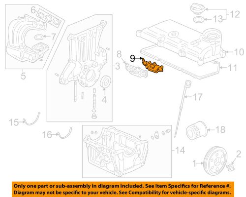 Honda oem 00-06 insight engine parts-spacer gasket 17146phm004