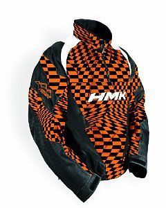 Hmk throttle pullover jacket orange/checker