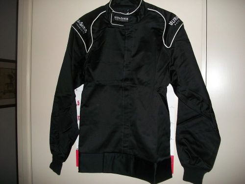New ultrashield fire jacket medium med imca sfi race racing proban black suit