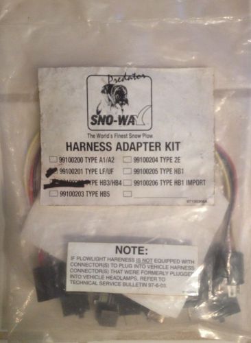 Brand new sno-way harness adapter kit 99100201 type lf/uf