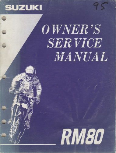 1995 suzuki motorcycle rm80 p/n 99011-02b70-03a owners service manual (473)