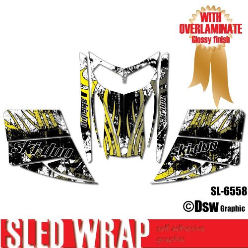 Sled wrap decal sticker graphics kit for ski-doo rev mxz snowmobile 03-07 sl6558