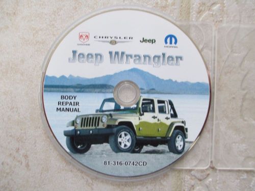 2007 jeep wrangler body repair manual on cd