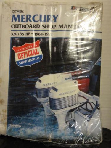 Clymer outboard shop manual for mercury 3.9 - 135 hp  1964 - 1971   ~ b819