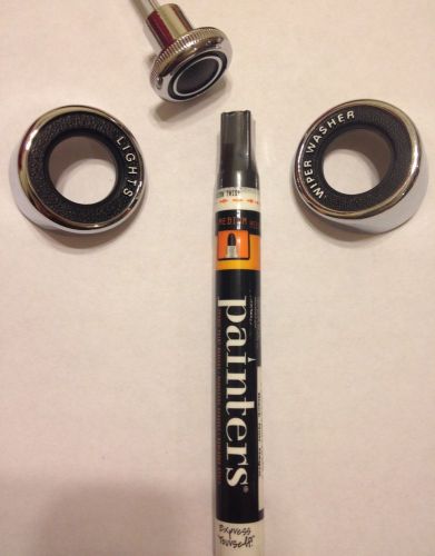 Black automotive detail trim paint marker, great on gauges, bezels, &amp; more