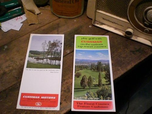 Cushman motors golf cart vintage  ad/brochure